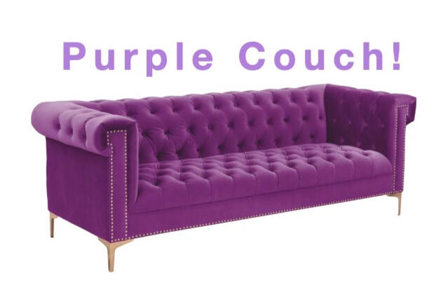 Purple Couch!